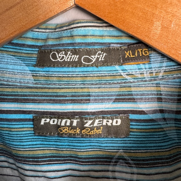 Point Zero Black Label Vintage Short Sleeve Tropical Button Up Shirt Size XL Dad - Picture 3 of 12